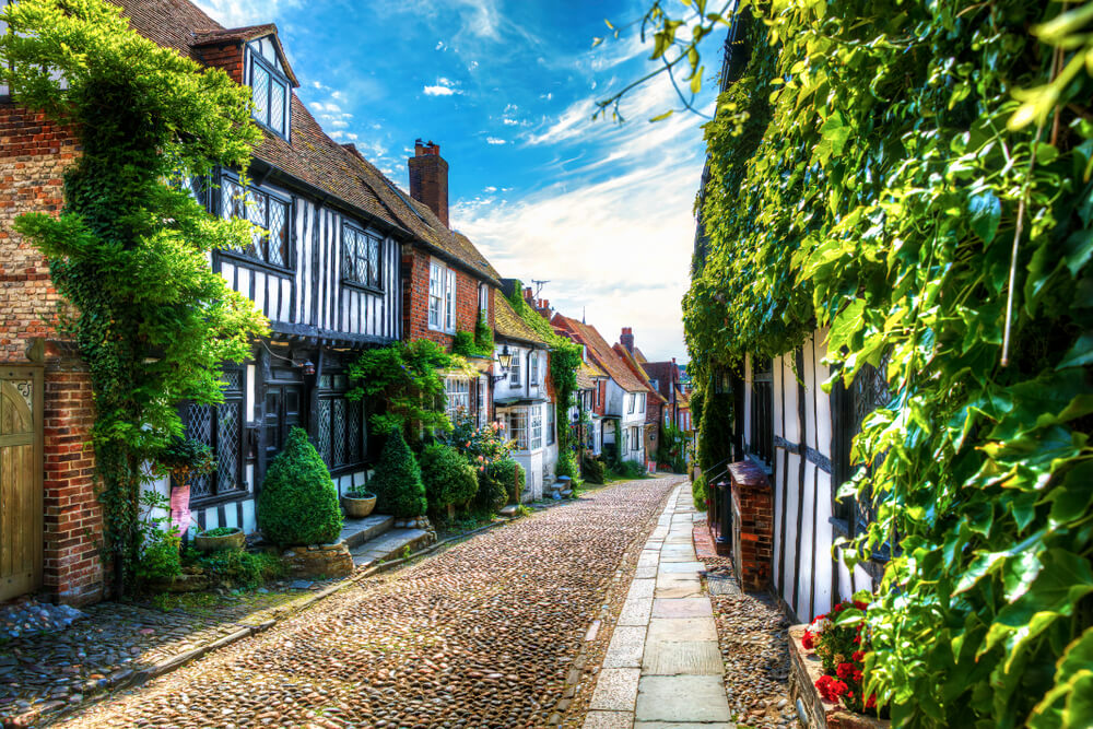 Mermaid Street en Rye, una de las calles más bonitas