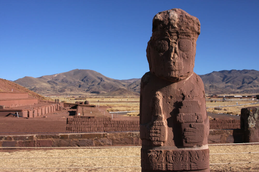 Monolito en Tiwanaku