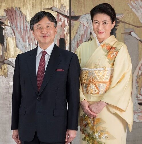 Emperador Naruhito y Masako antes de la coronación