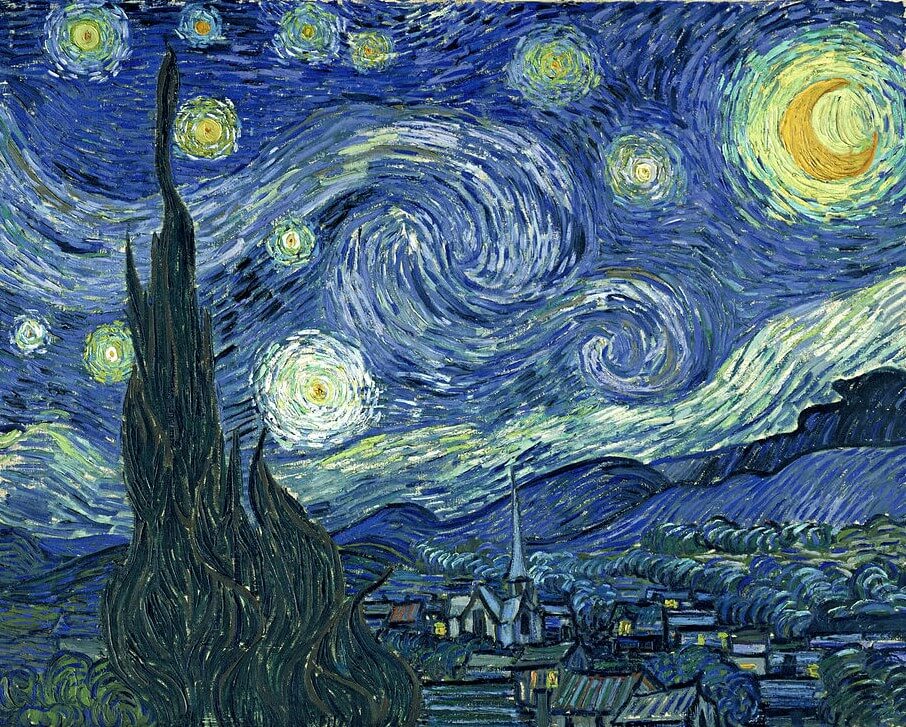 Noche estrellada de van Gogh
