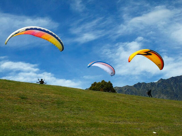 Paracaidistas en Queenstown
