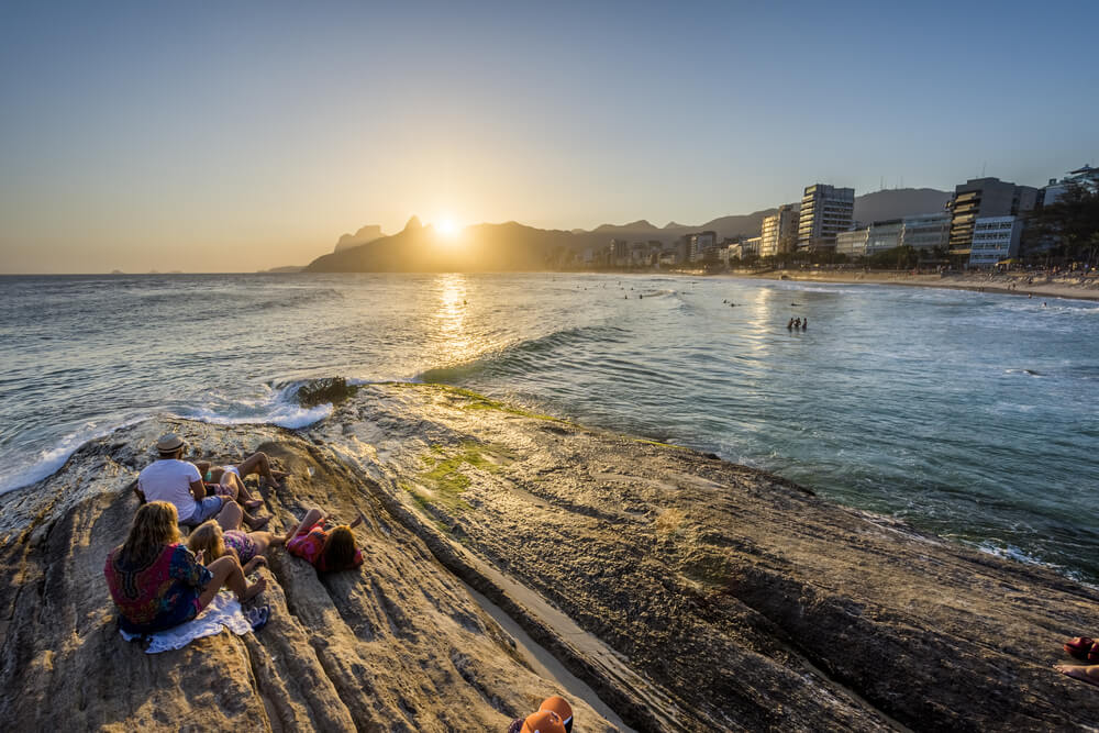 Playa de Arpoador en Río de Janeiro