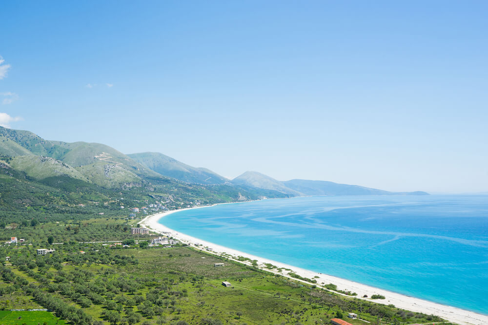 Playa de Borsch en Albania