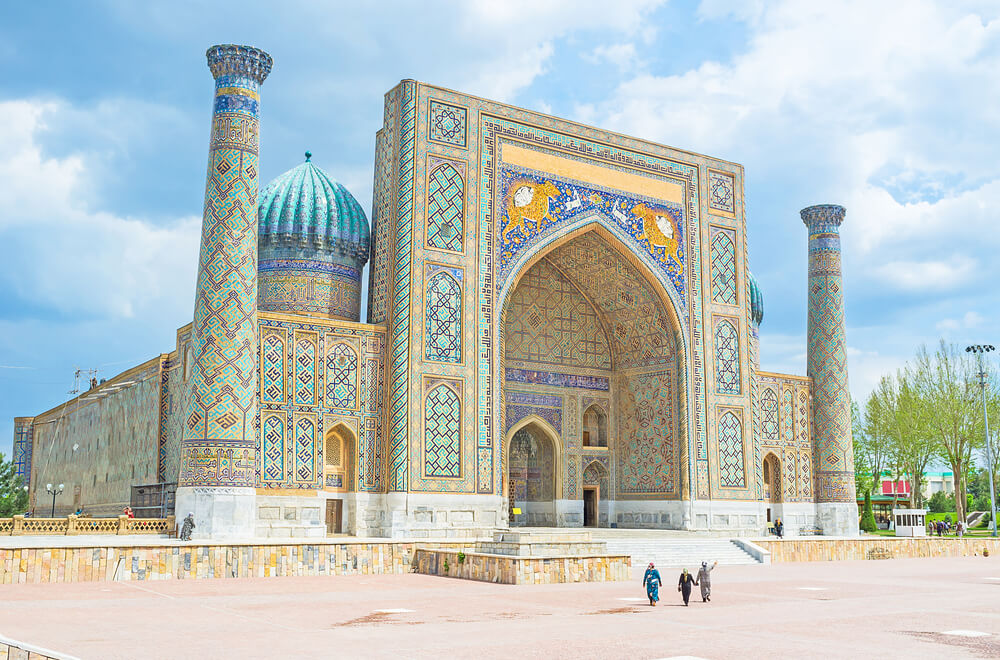 Vista de Samarkanda en la Ruta de la Seda