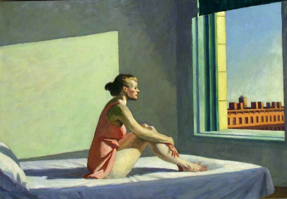 Cuadro 'Sol de la mañana' de Hopper