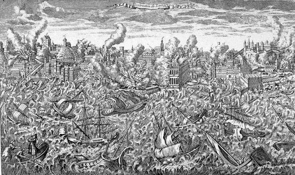 Ilustración del terremoto de Lisboa