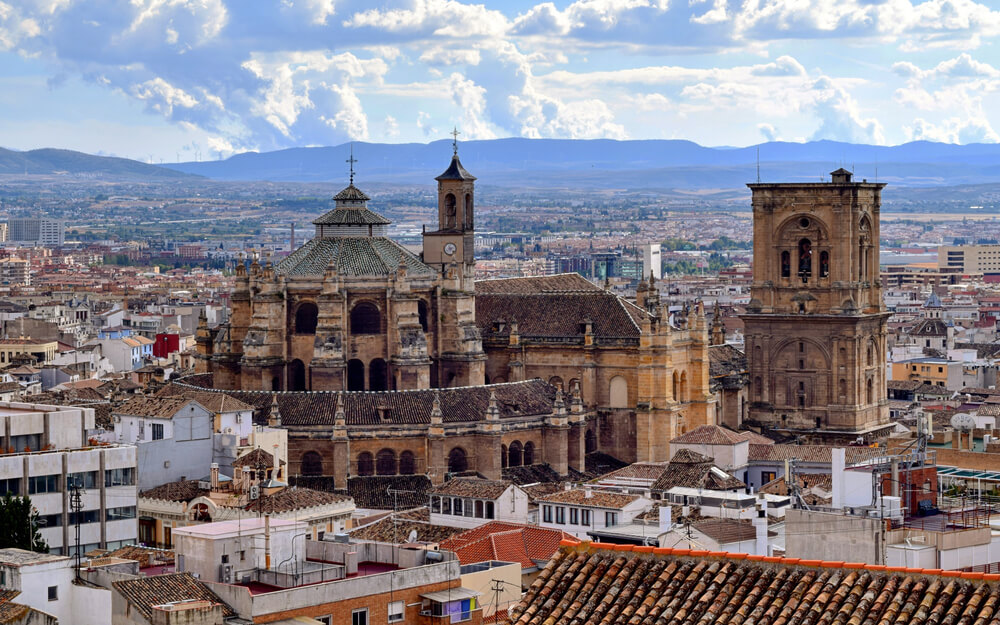 Vista de la catedral de Granada