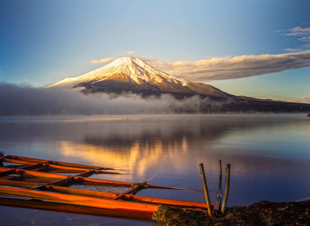 Atardecer en el monte Fuji