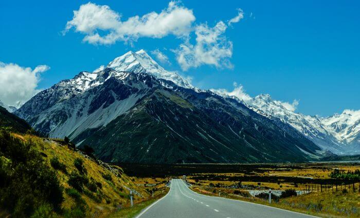 Carretera Alpes Neozelandeses