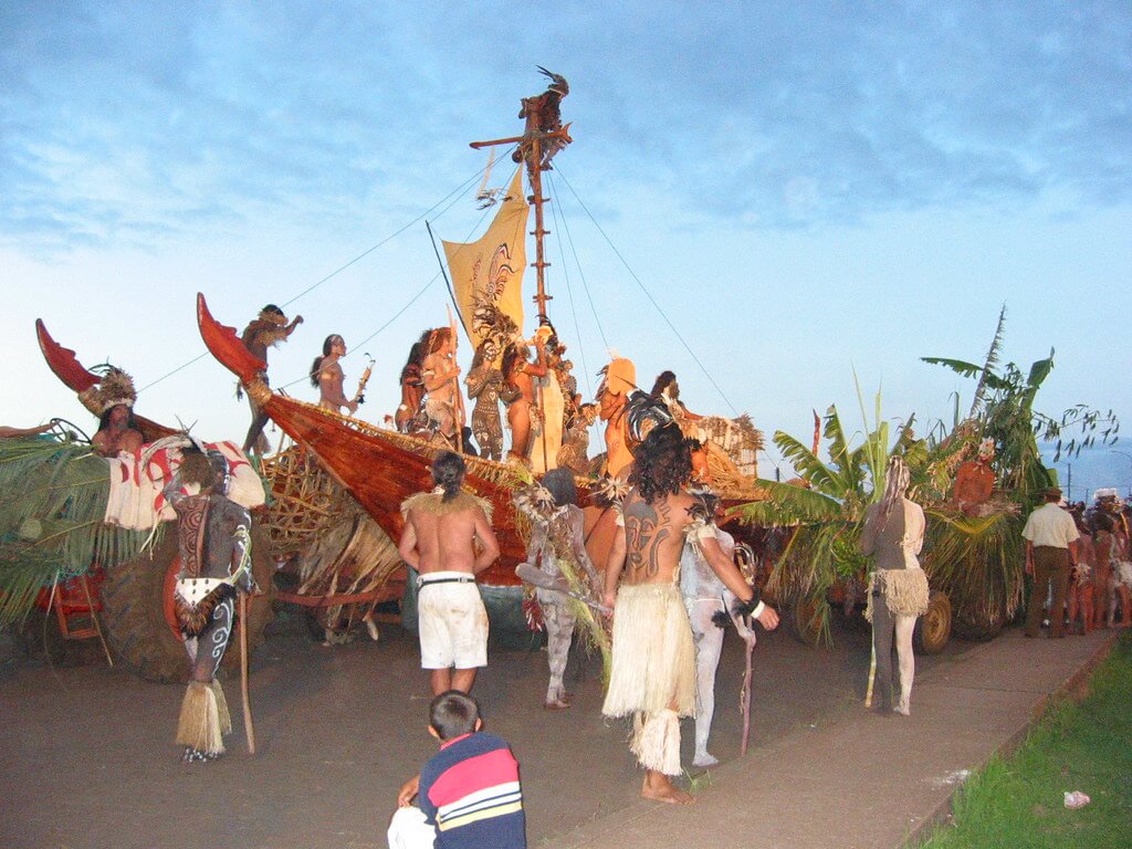 Desfile en Tapati Rapa Nui