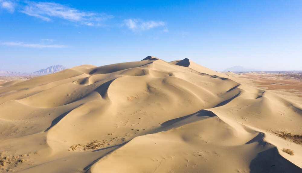 Desiertos de Asia, vista de Taklamakan