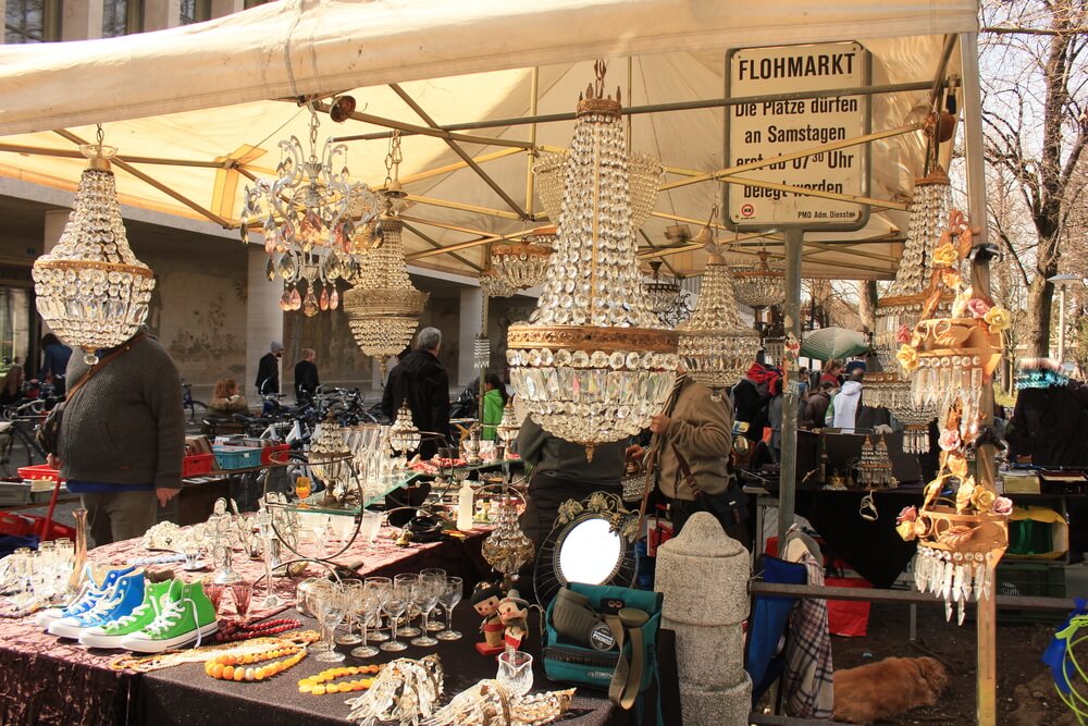 Mercadillo en un fin de semana en Basilea