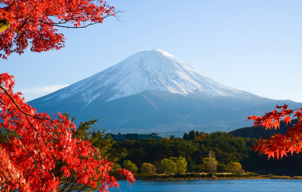 Monte Fuji en uno de los parques nacionales de Japón