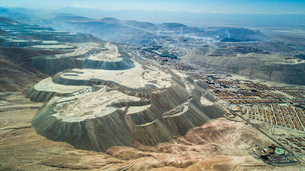 Vista aérea de Chuquicamata