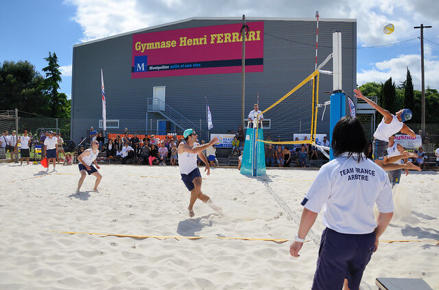 Voley en unas vacaciones en Montpellier