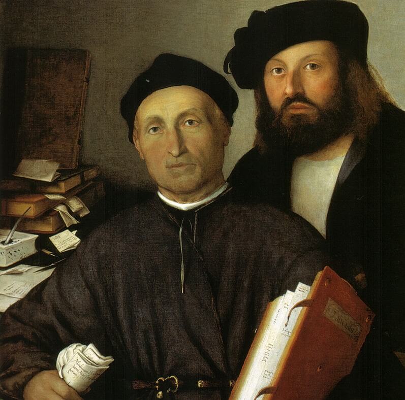 Agostino della Torre y su hijo Niccoló