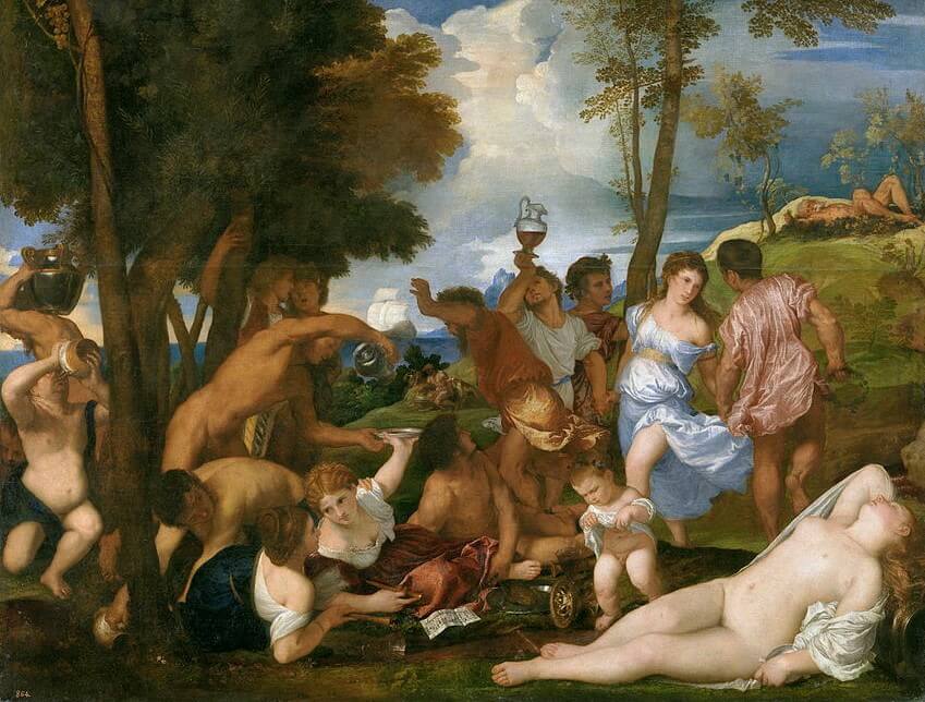 'La bacanal' de Tiziano