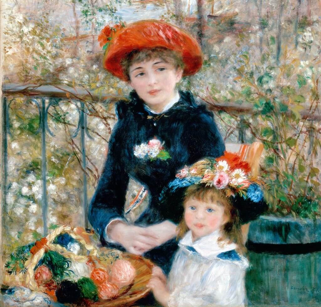 'Hermanas en la terraza' de Renoir