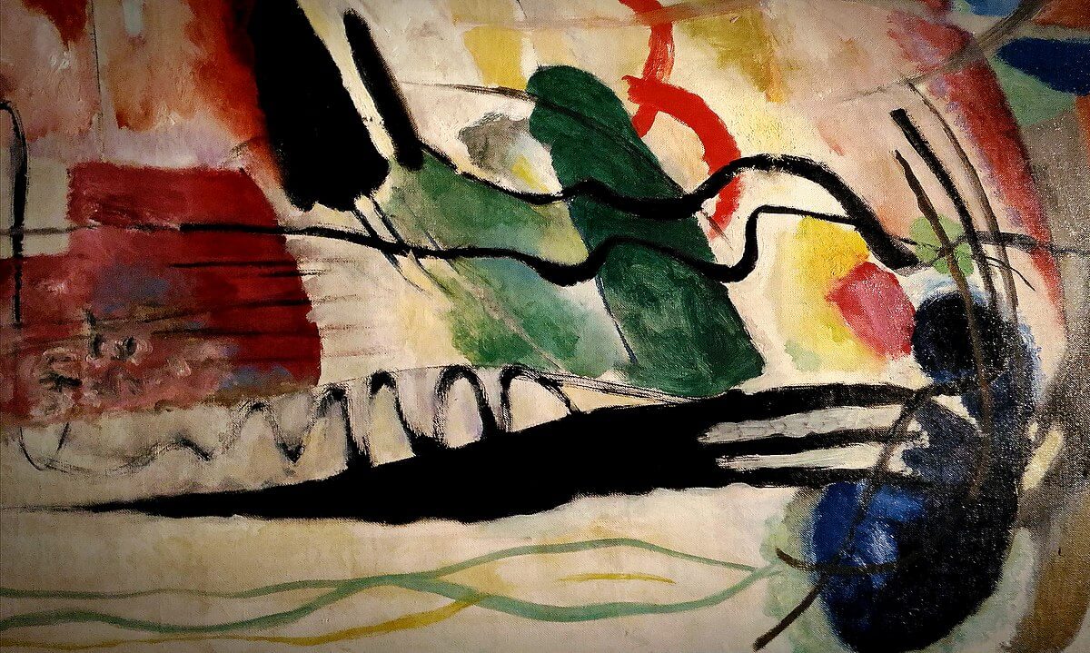 Obra de arte abstracto de Kandinsky