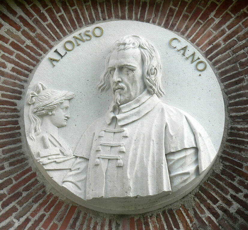 Medallón de Alonso Cano en el Museo del Prado