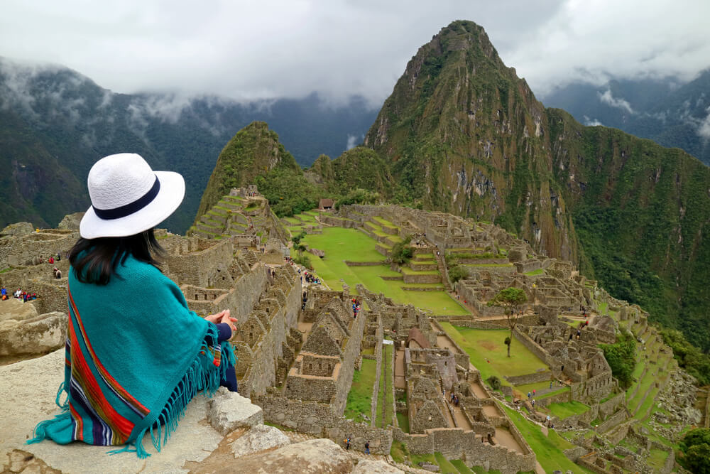 Viajera en Machu Picchu