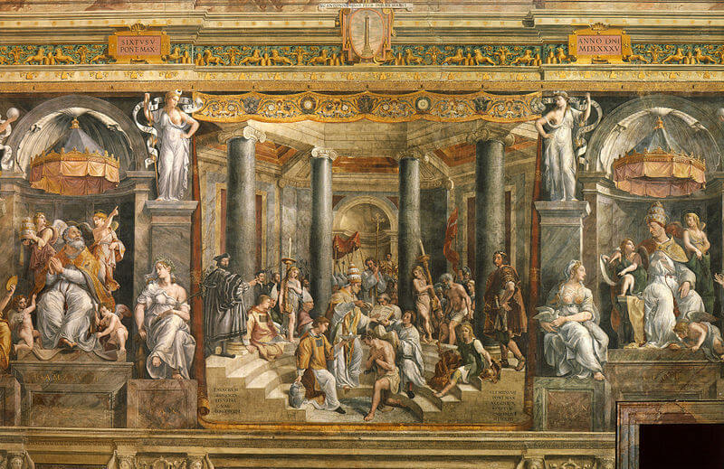 'Bautismo de Constantino' de Rafael