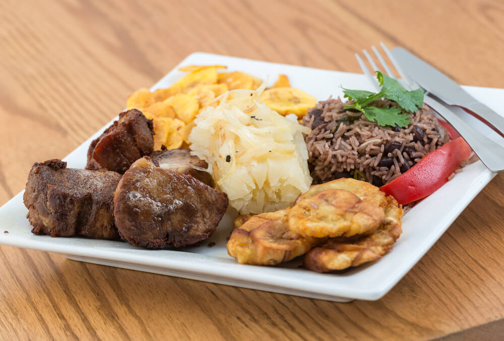Cerdo asadotípico de la comida cubana