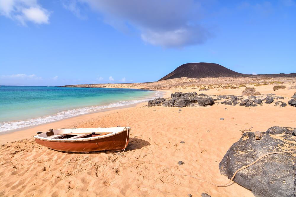 Playa en La Graciosa