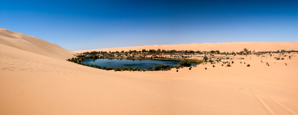 Oasis de Fezzan en el Sahara