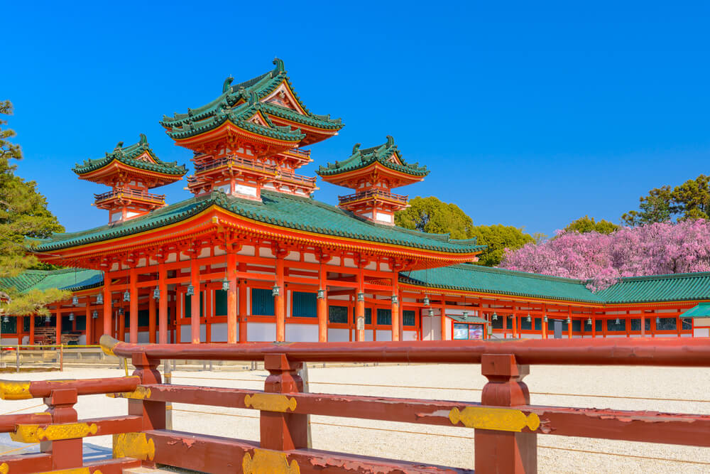 Santuario Heian uno de los anturarios sintoístas de Kioto