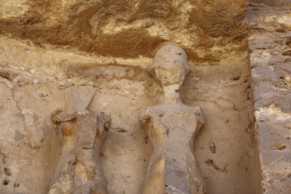 Detalle de la tumba de los faraones