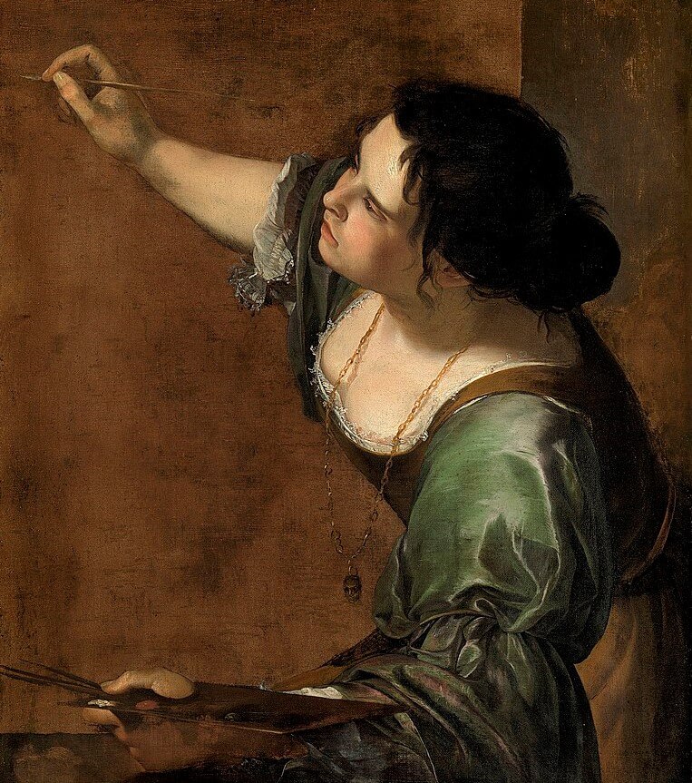 Autorretrato de Artemisia Gentileschi, una de las mujeres artistas del Prado