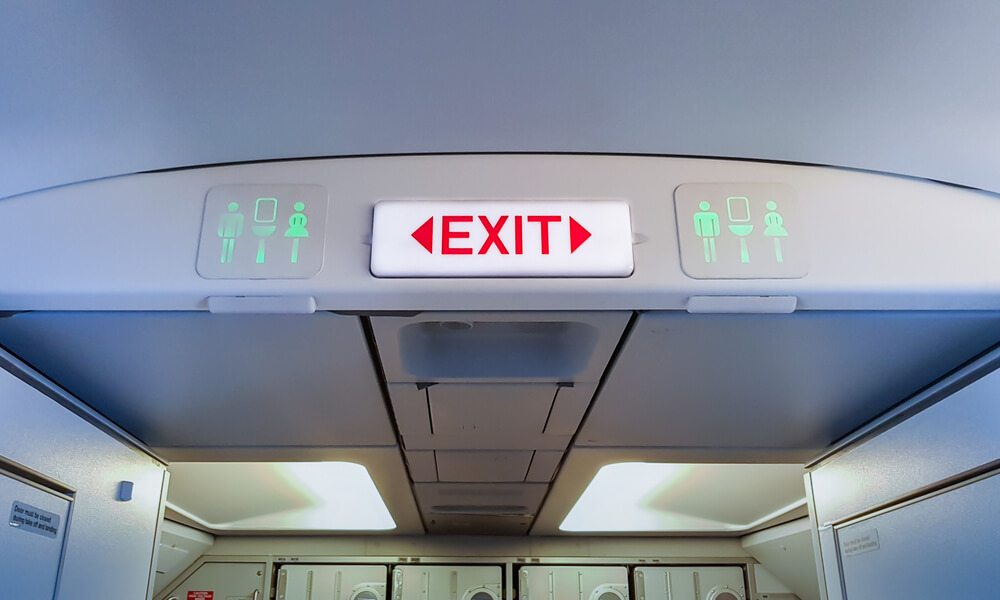 Cartel indicativo del baño