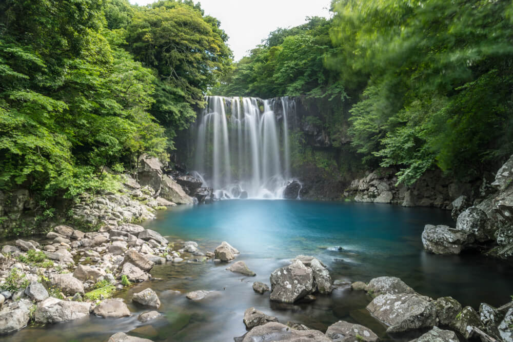 Cascada Cheonjeyeon en Jeju