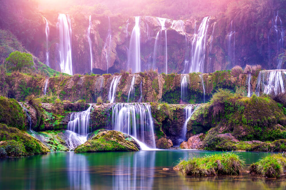 Cascadas dejiulong, uno de los espacios naturales de China más bonitos
