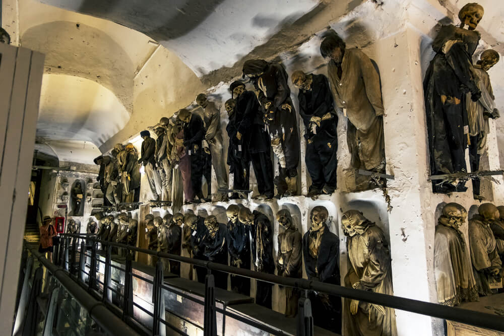 Momias en el convento de los Capuchinos en Palermo