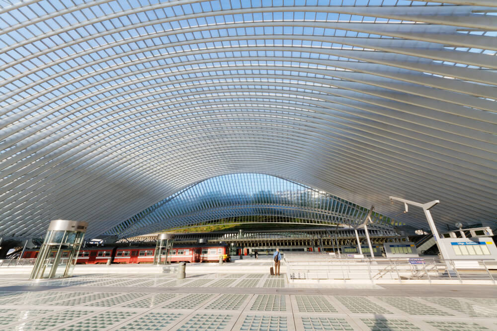 Estación de tren de Lieja, la más moderna de la red ferroviaria de Bélgica