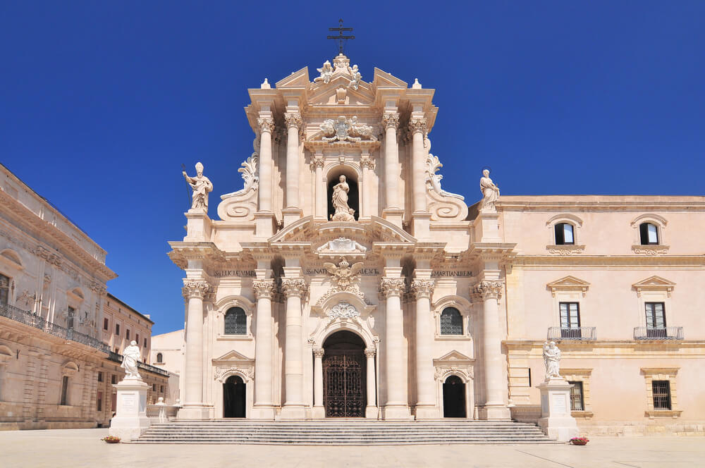 Fachada de la catedral de Siracusa