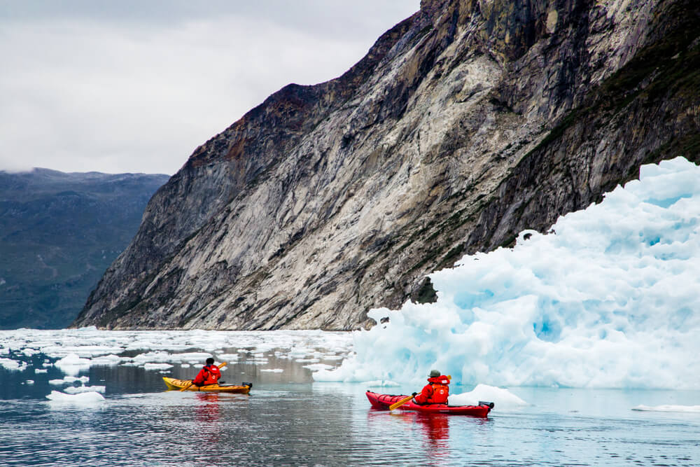 Excursión en kayak por el fiordo Nuuk