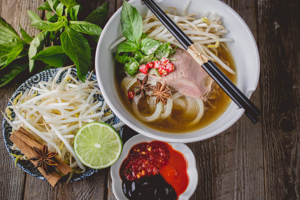 Pho, típico de la gastronomía vietnamita