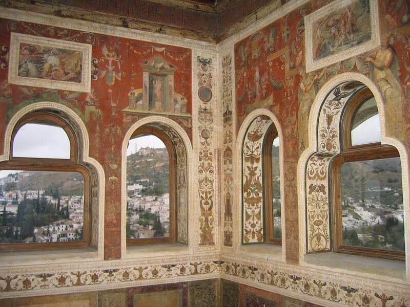 Pinturas en el Peinador de la Reina