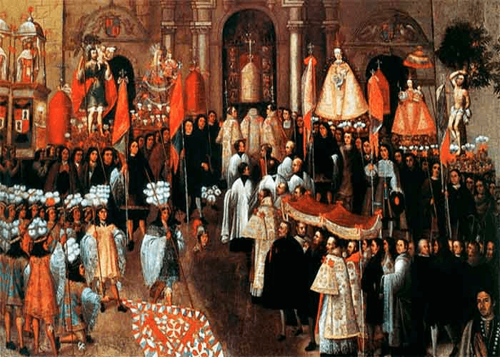 'Procesión del Corpus', de Basilio de Santa Cruz Pumacallao