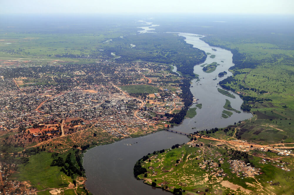 Río Nilo en Sudán del Sur