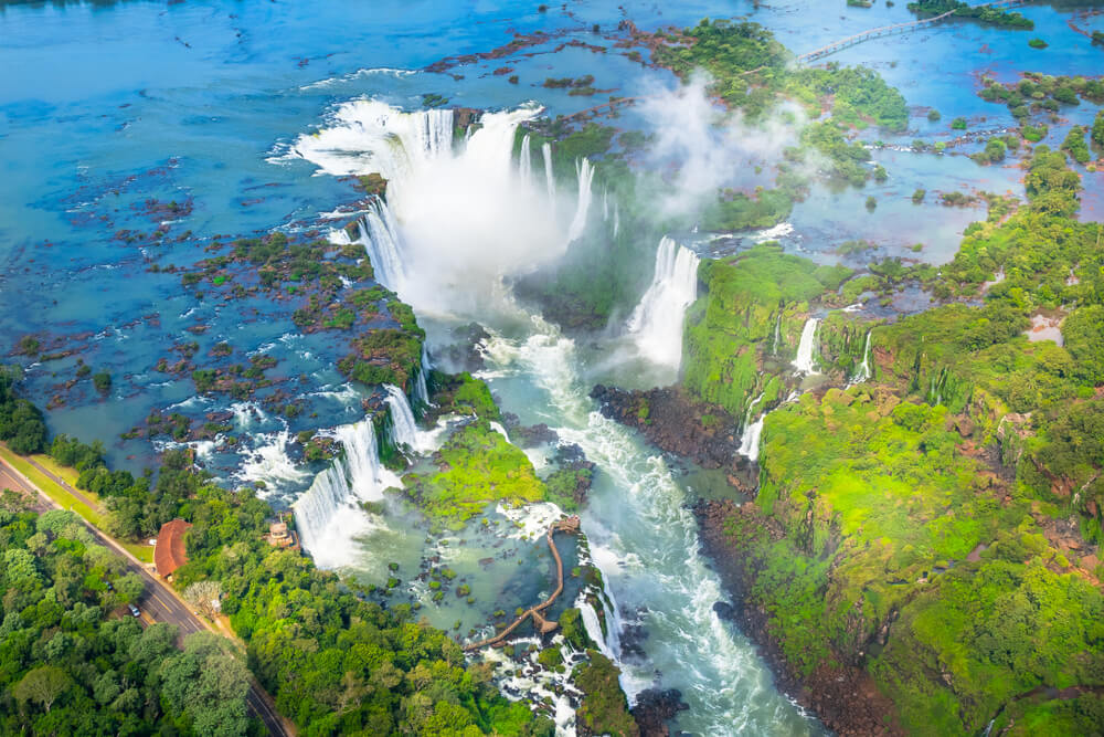 Vista aérea de las cataratas