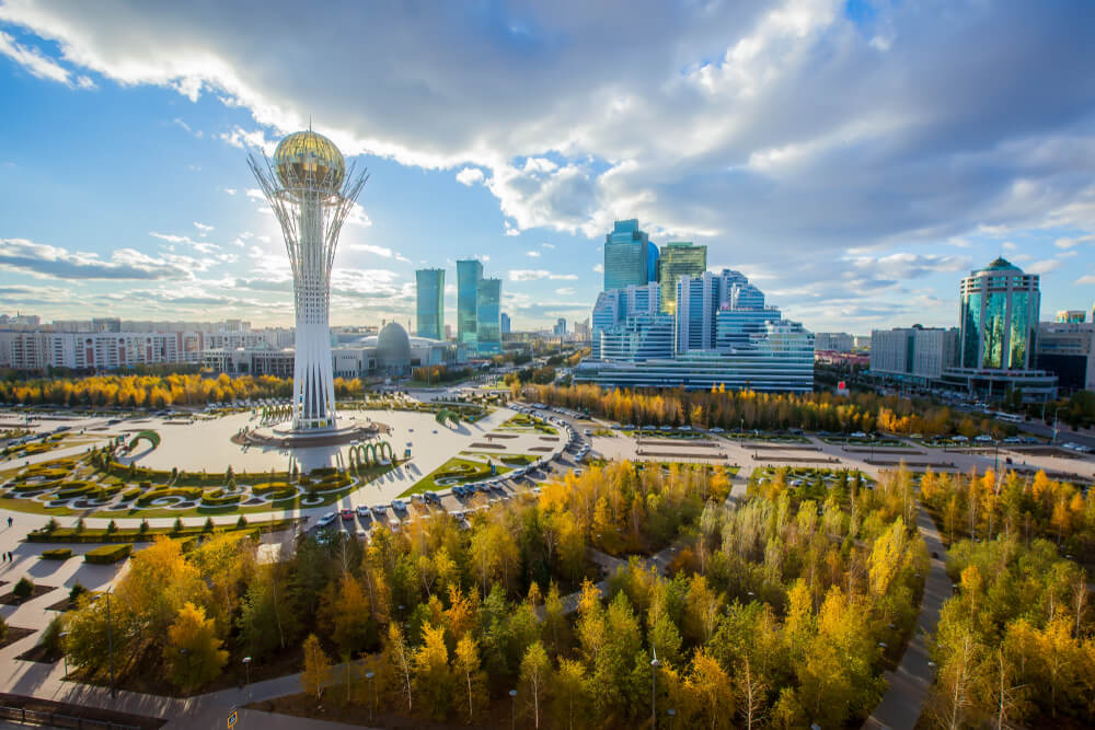 Vista de Astaná, uno de los tesoros de Kazajistán