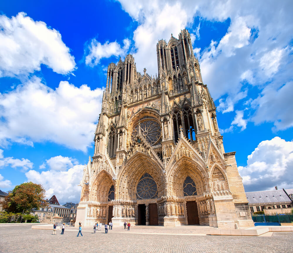 La catedral de Reims, una de las joyas góticas en Francia