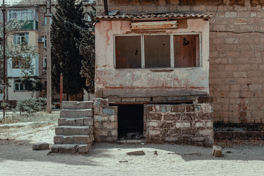 Ciudad rusa abandonada