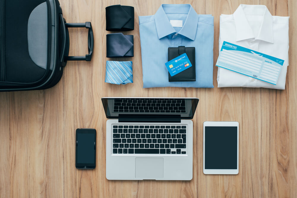 Equipaje para un viaje de trabajo