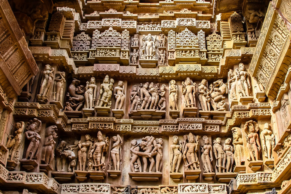 Estatuas en uno de los templos