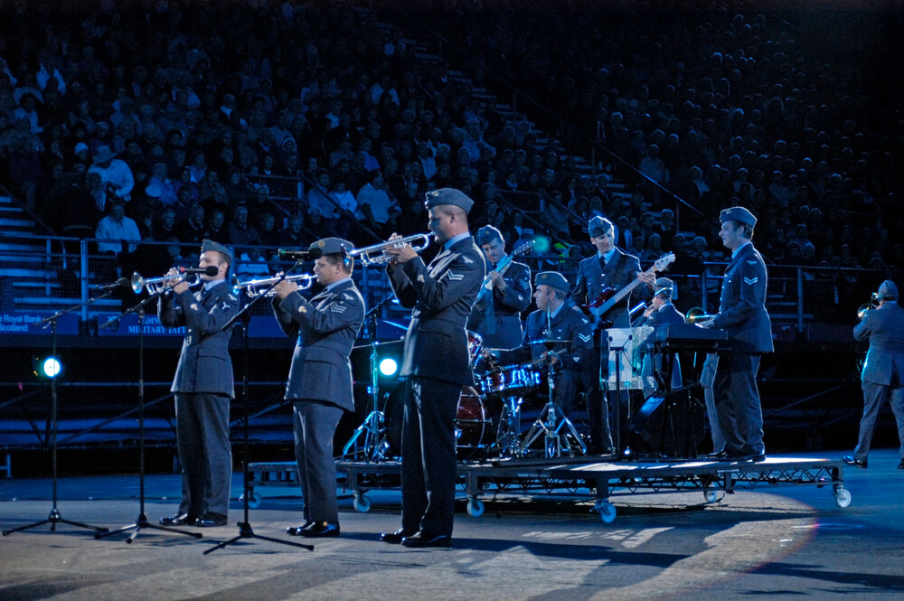 Actuación en uno de los festivales de Edimburgo